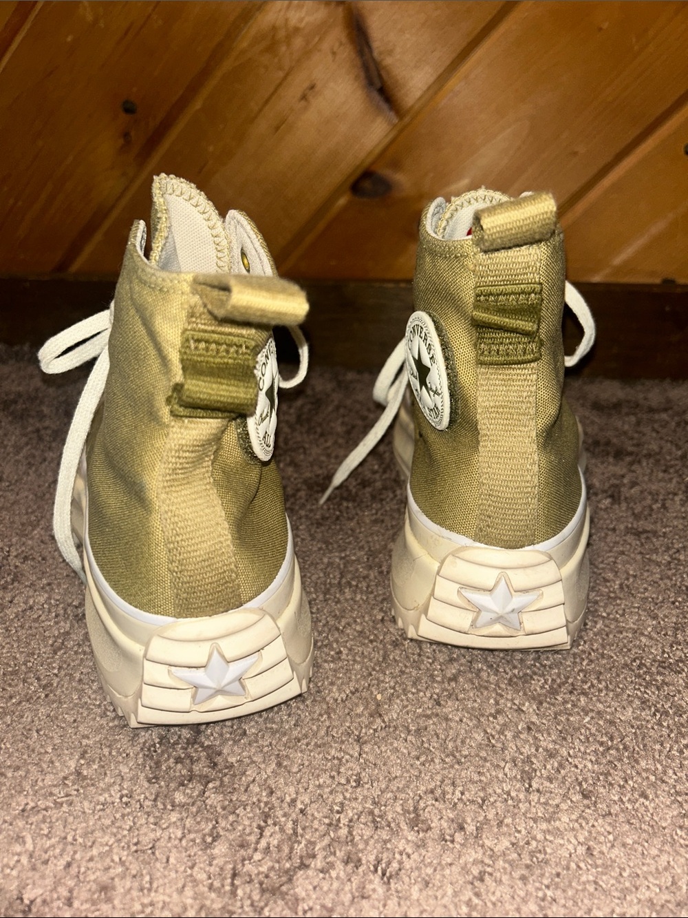 Converse Run Star Hike Platform Sneakers A06091C Toad/Dark Moss/Natural Ivory - Picture 14 of 14